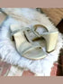 White Shimmery Heels - cunei
